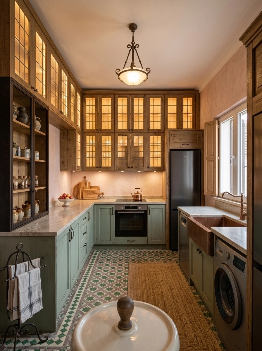 Interior design in Rustic style — Kitchen by GenRoom AI