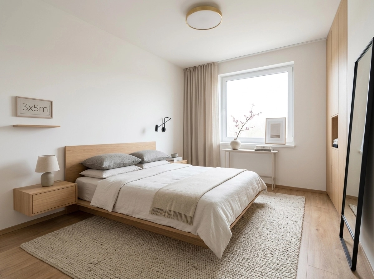 Minimalism Bedroom design — interior photo by GenRoom AI