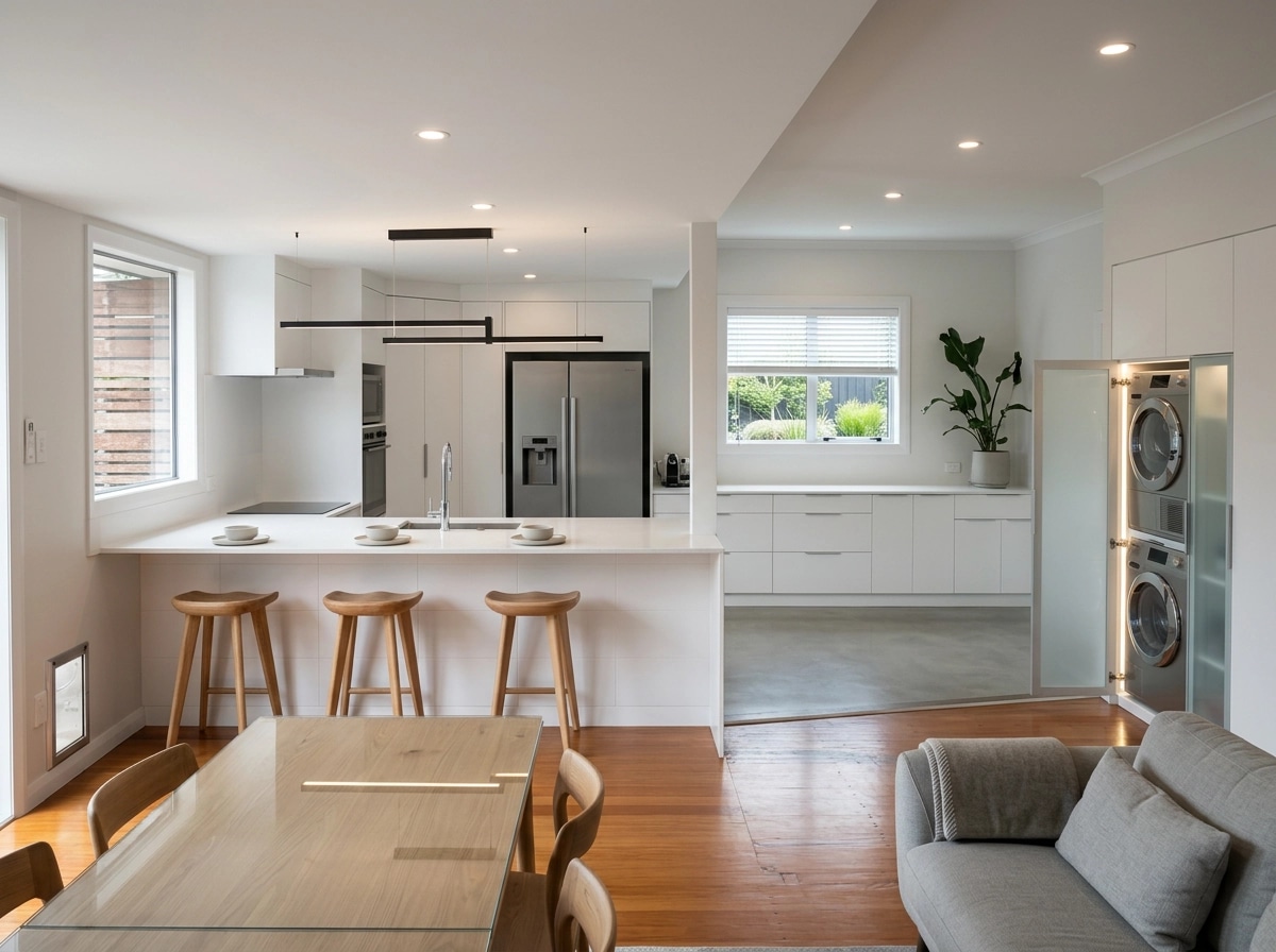 Interior design in Minimalism style — Living Room by GenRoom AI