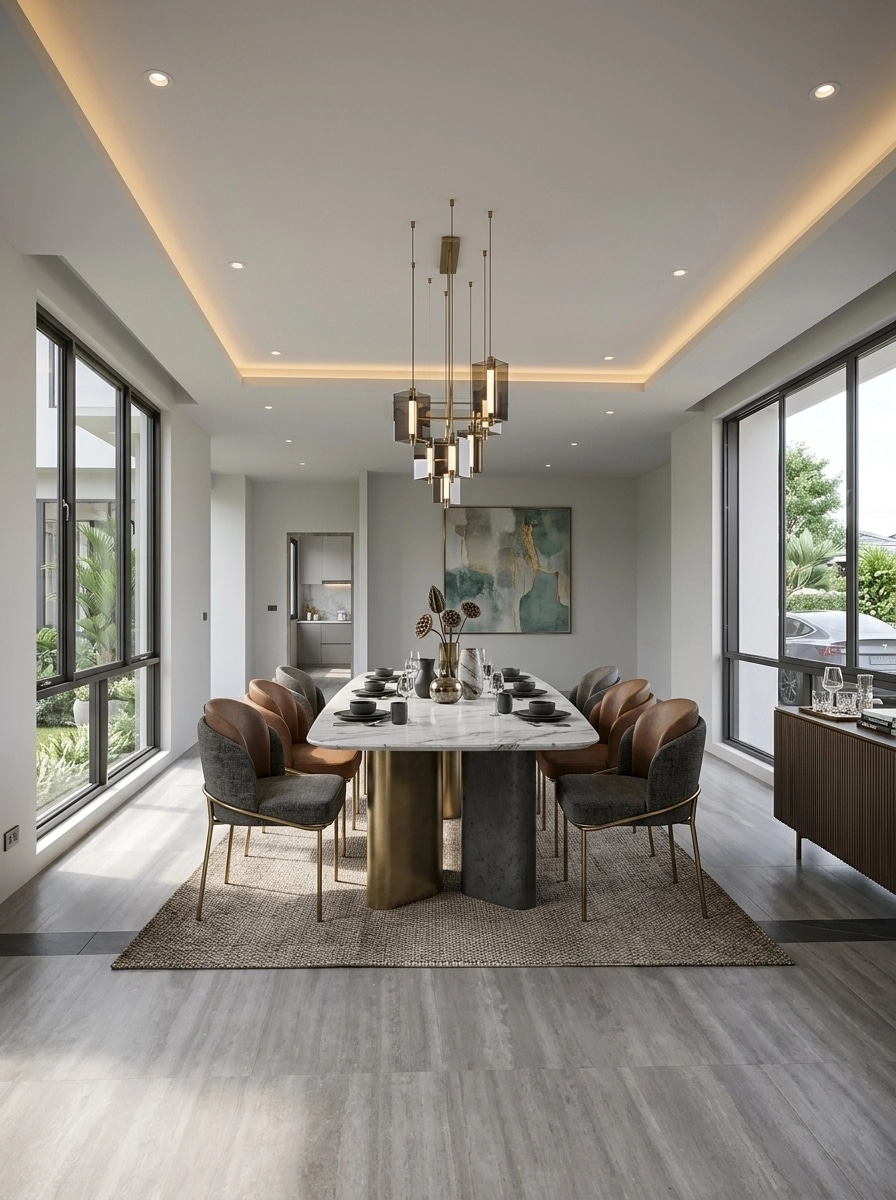 Interior design in Contemporary style — dining_room by GenRoom AI