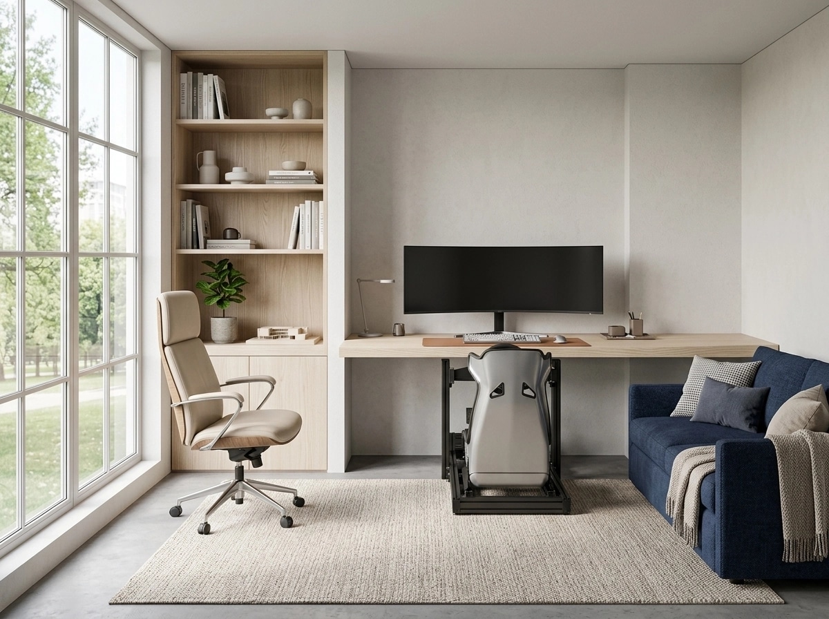 Interior design in Scandinavian style — home_office by GenRoom AI