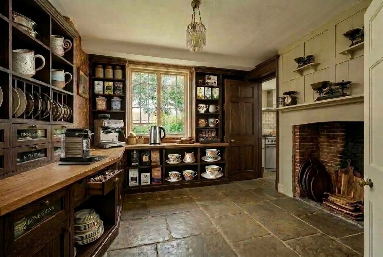 Design de interiores em estilo British — pantry por GenRoom AI