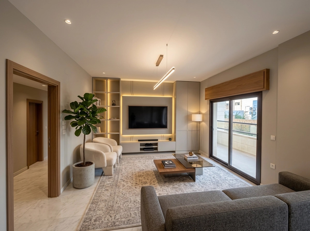 Interior design in Contemporary style — Living Room by GenRoom AI