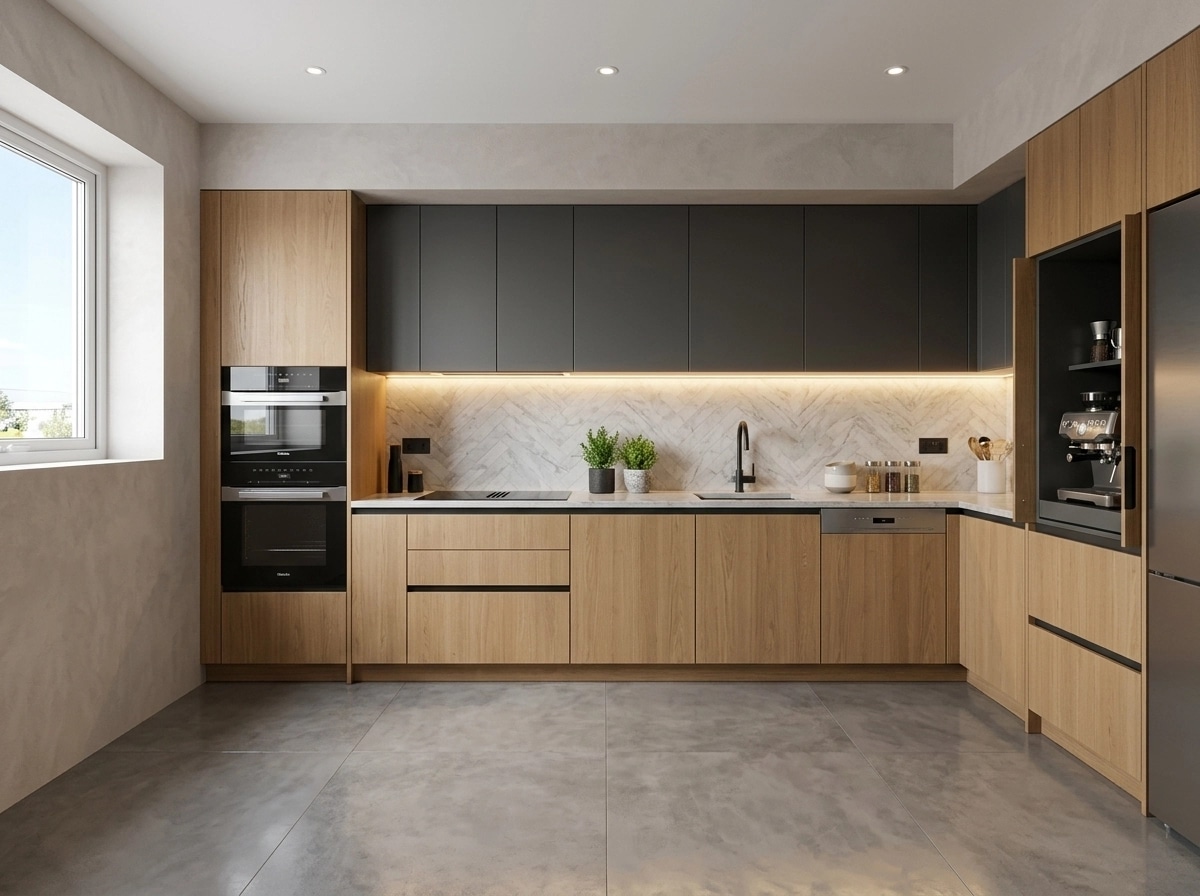 Interior design in Contemporary style — Kitchen by GenRoom AI