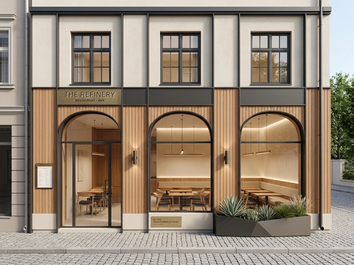 Minimalist Facade Facade design — facade photo by GenRoom AI