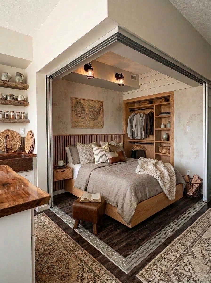 Modern Farmhouse Bedroom design — interior photo by GenRoom AI