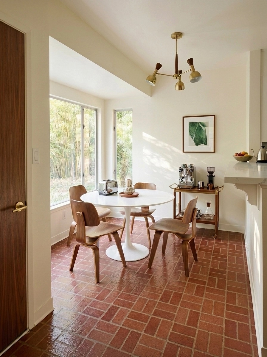 Interior design in Mid-Century Modern style — Kitchen by GenRoom AI