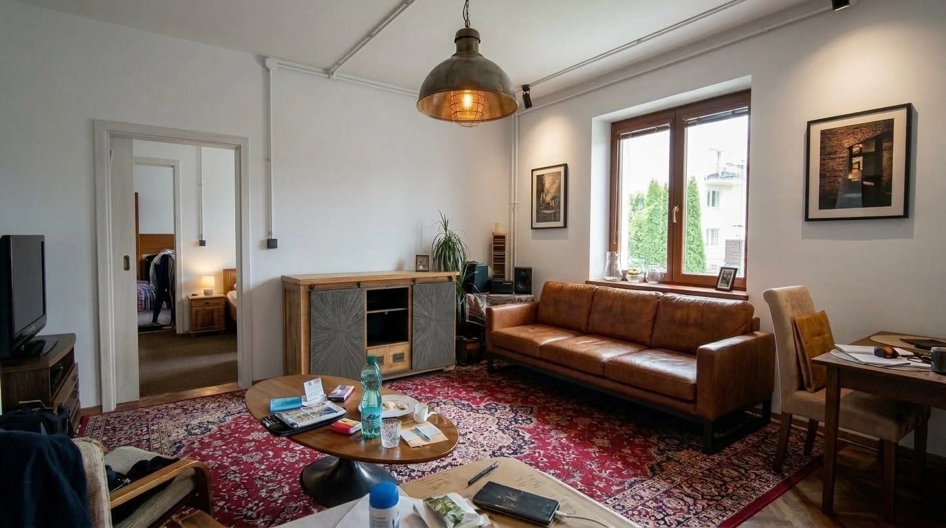 Interior design in Loft / Industrial style — Living Room by GenRoom AI