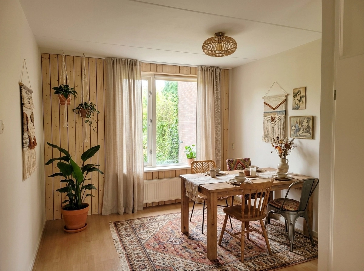 Interior design in Bohemian style — dining_room by GenRoom AI