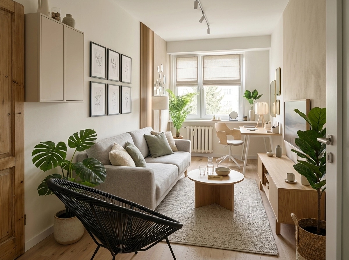 Interior design in Scandinavian style — Living Room by GenRoom AI
