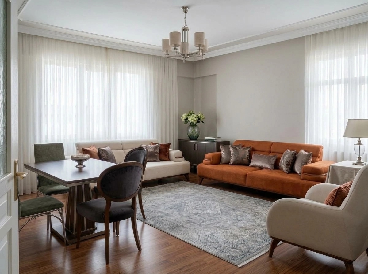 Interior design in Transitional style — Living Room by GenRoom AI