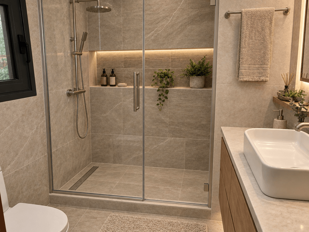 Bathroom interior in no_style style — photo by GenRoom AI