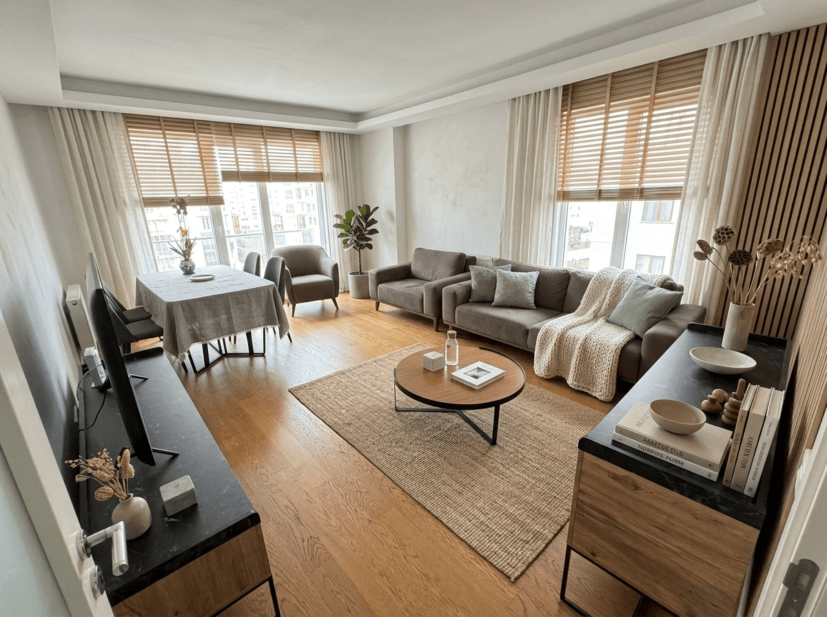 Scandinavian Living Room design — interior photo by GenRoom AI