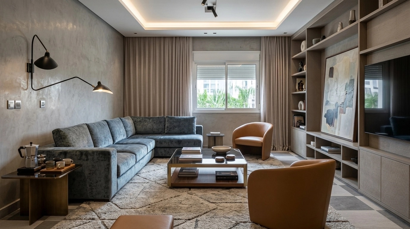 Interior design in Contemporary style — Living Room by GenRoom AI
