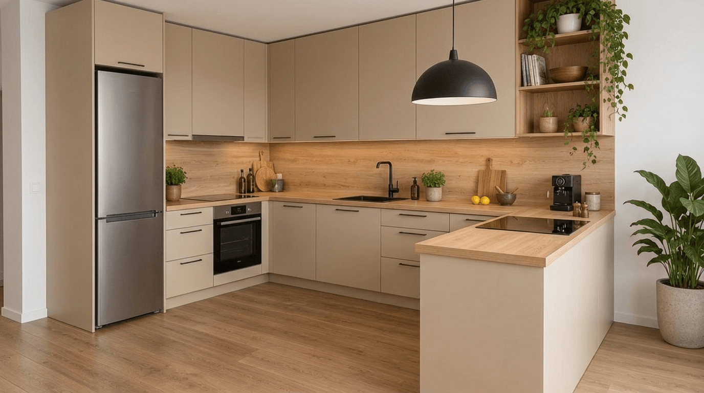 Kitchen interior in Contemporary style — photo by GenRoom AI