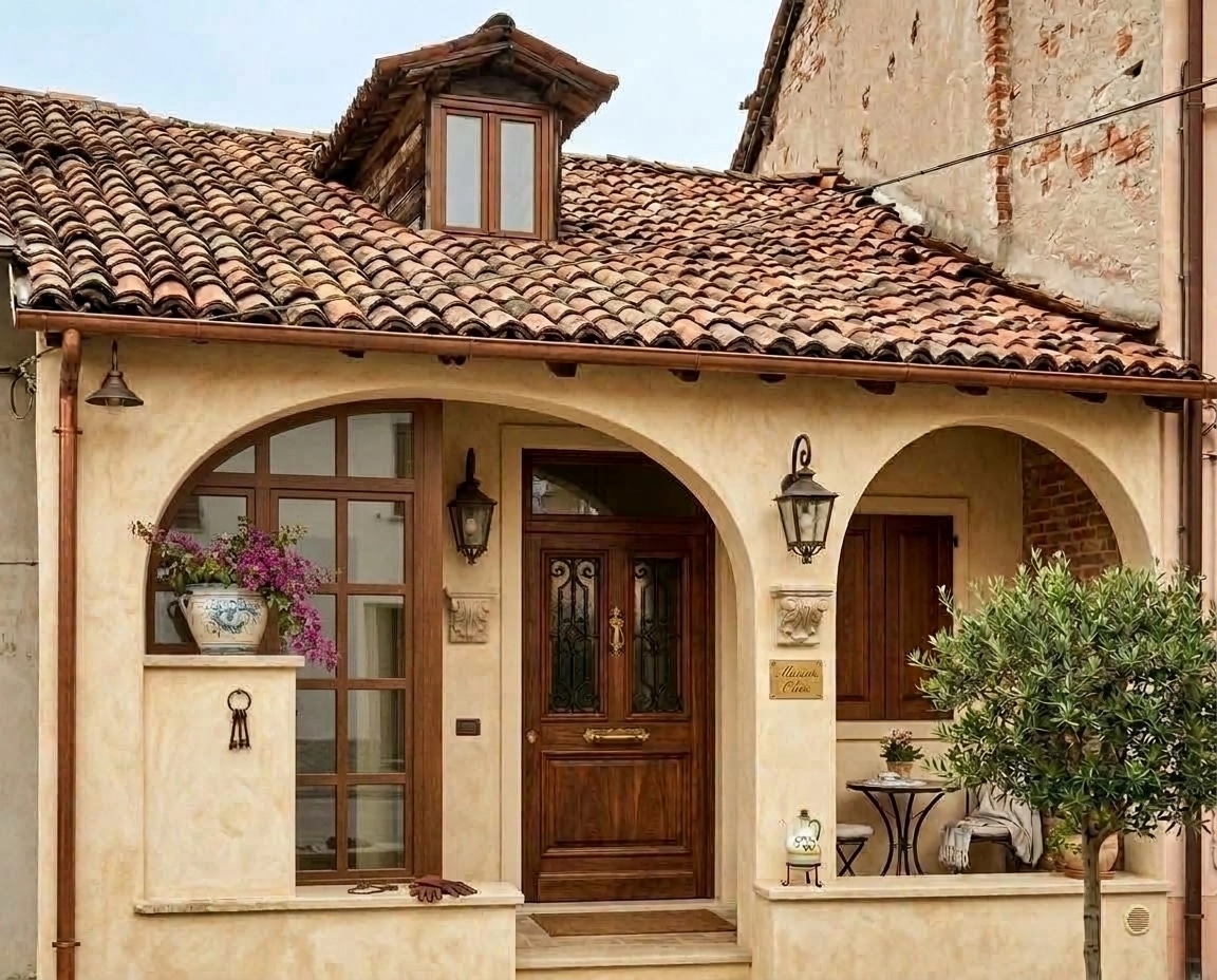 Facade design in Mediterranean Facade style — Facade by GenRoom AI
