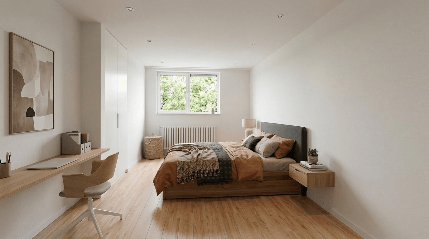 Interior design in Contemporary style — Bedroom by GenRoom AI