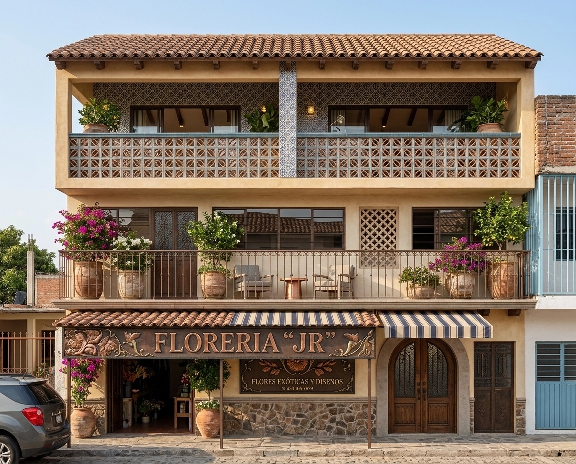 Facade design in Mediterranean Facade style — Facade by GenRoom AI