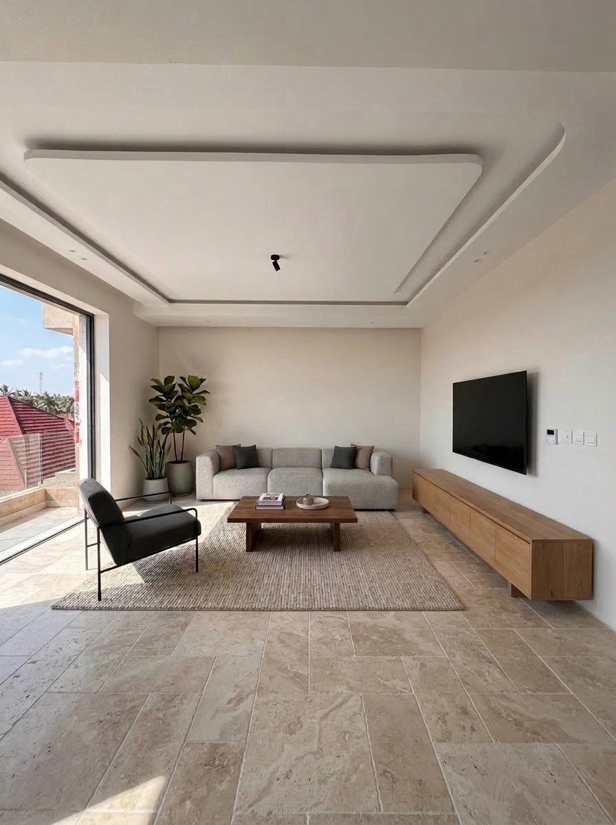 Interior design in Minimalism style — Living Room by GenRoom AI