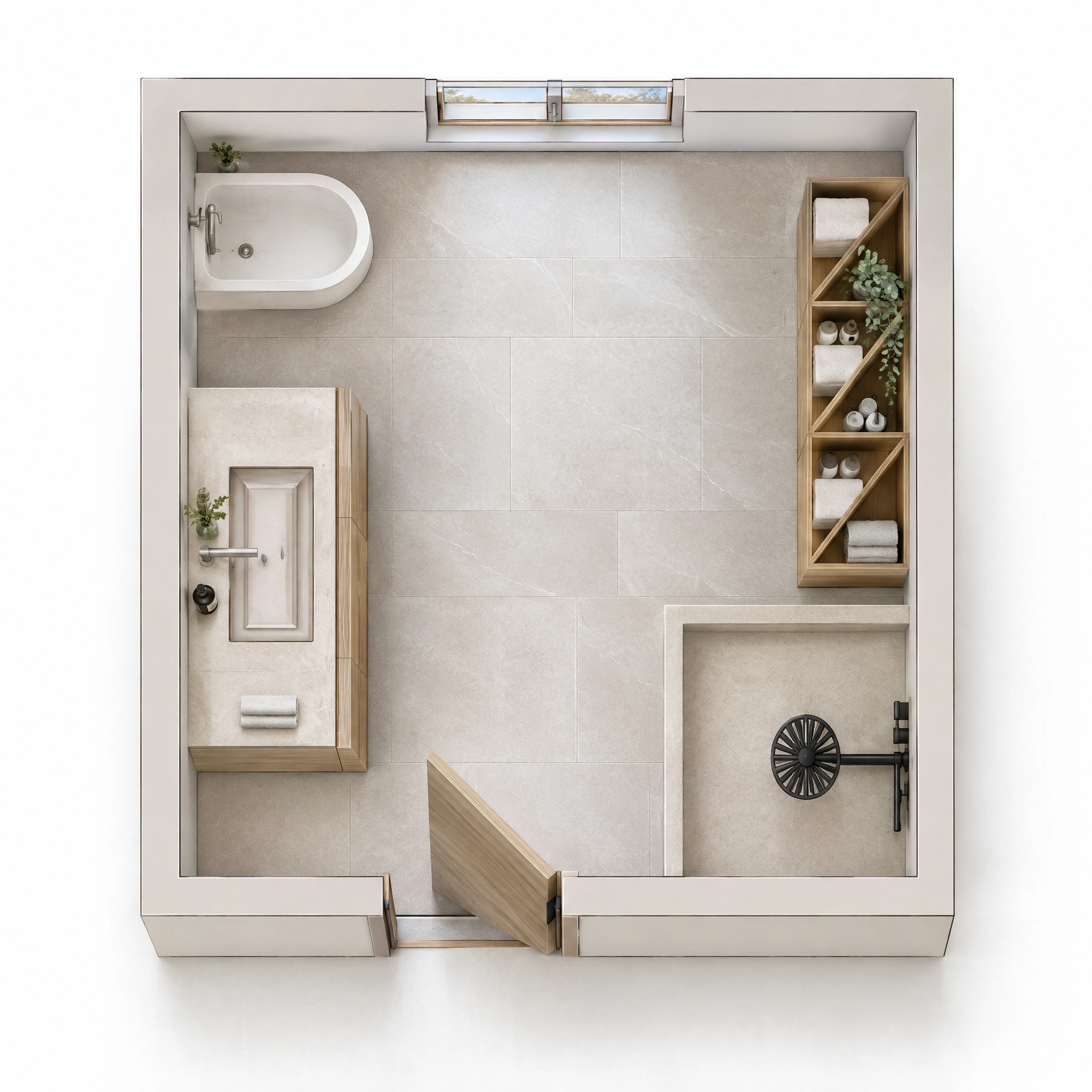 Interior design in Minimalism style — Living Room by GenRoom AI