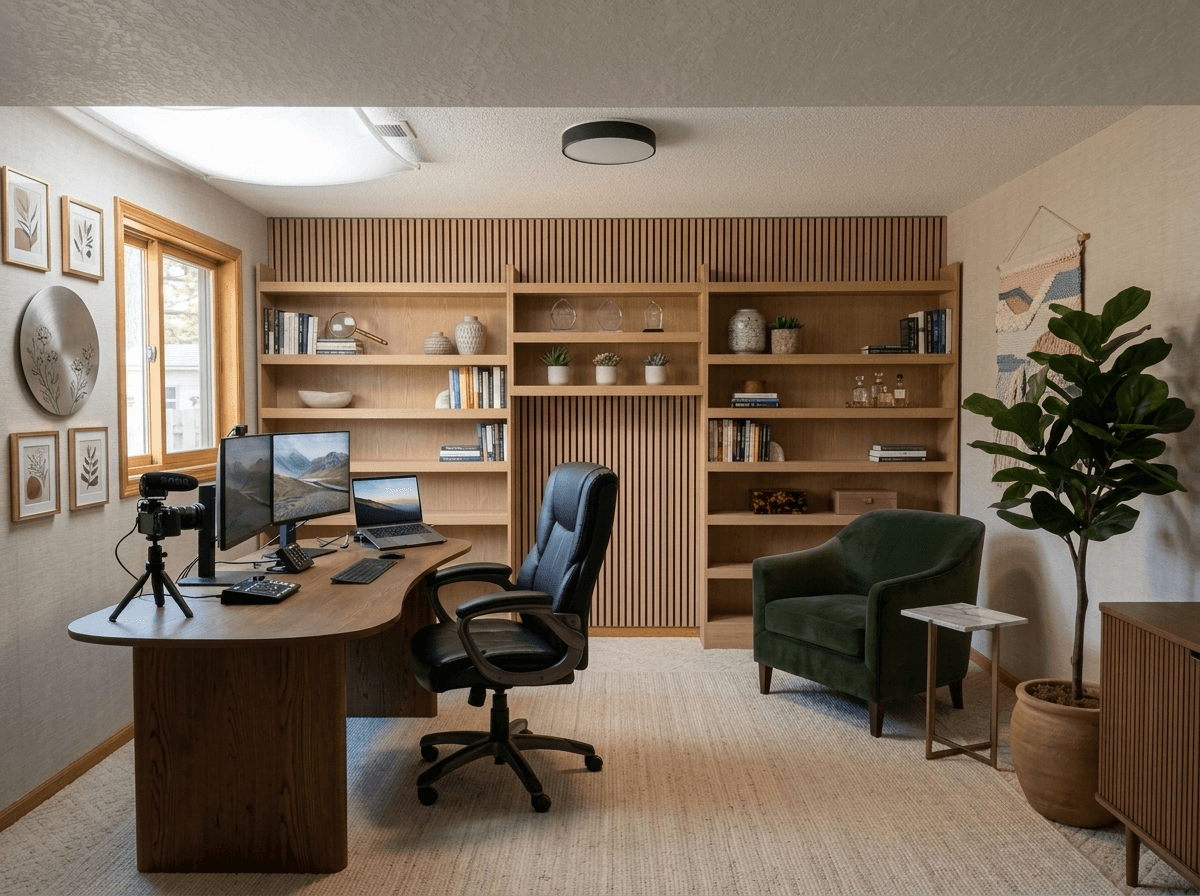 Office interior in no_style style — photo by GenRoom AI