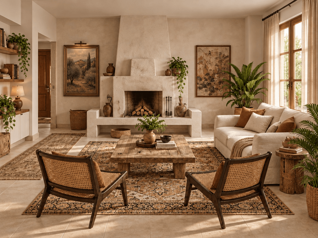 Interior design in Bohemian style — Living Room by GenRoom AI