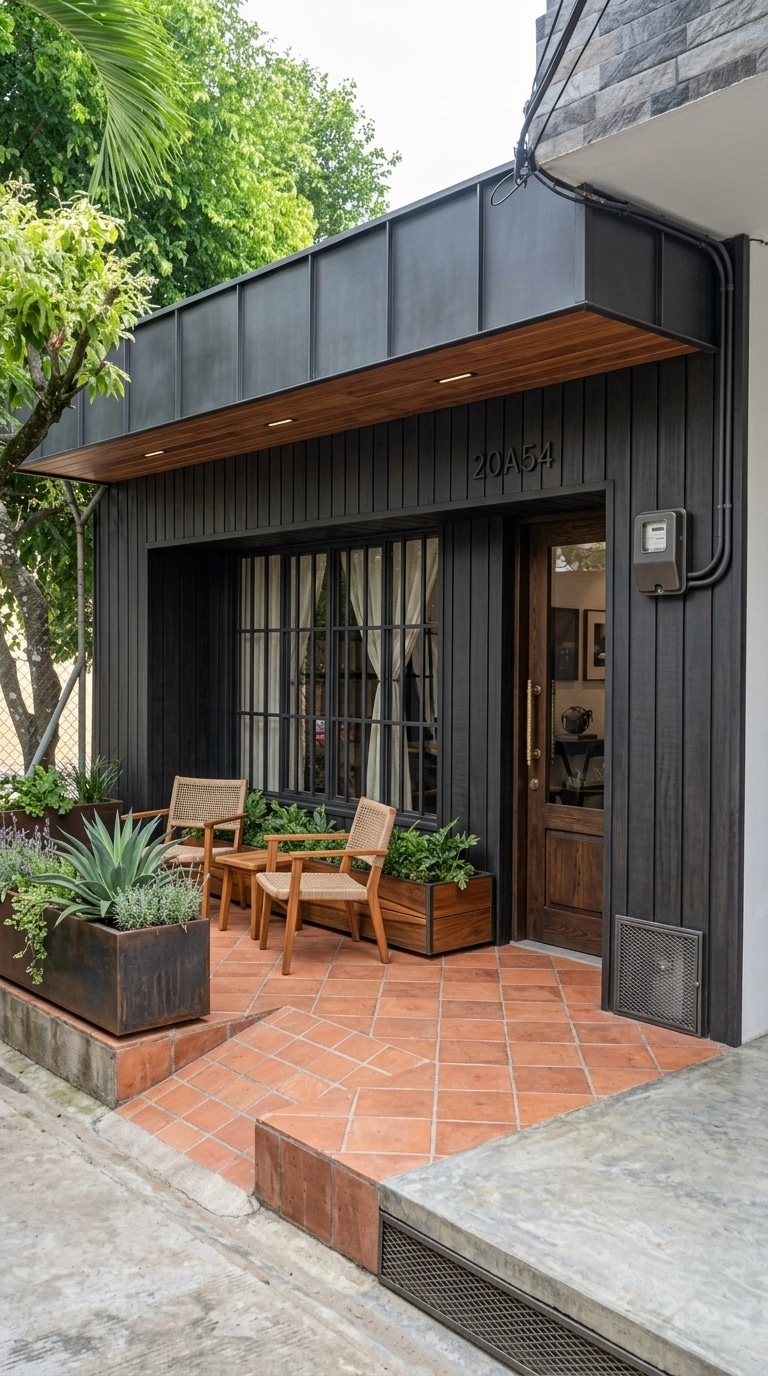 Facade design in Barnhouse Facade style — photo by GenRoom AI