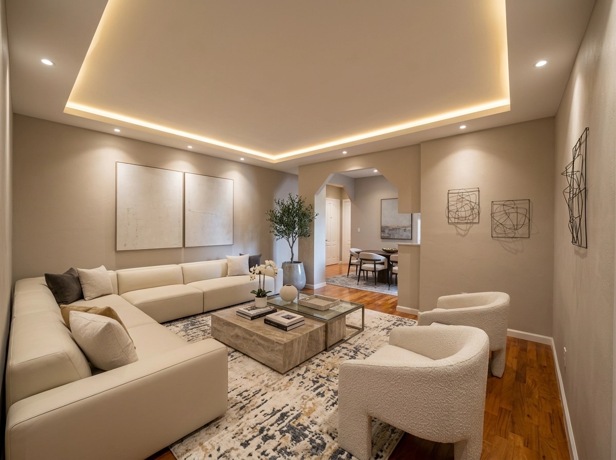 Interior design in Contemporary style — Living Room by GenRoom AI