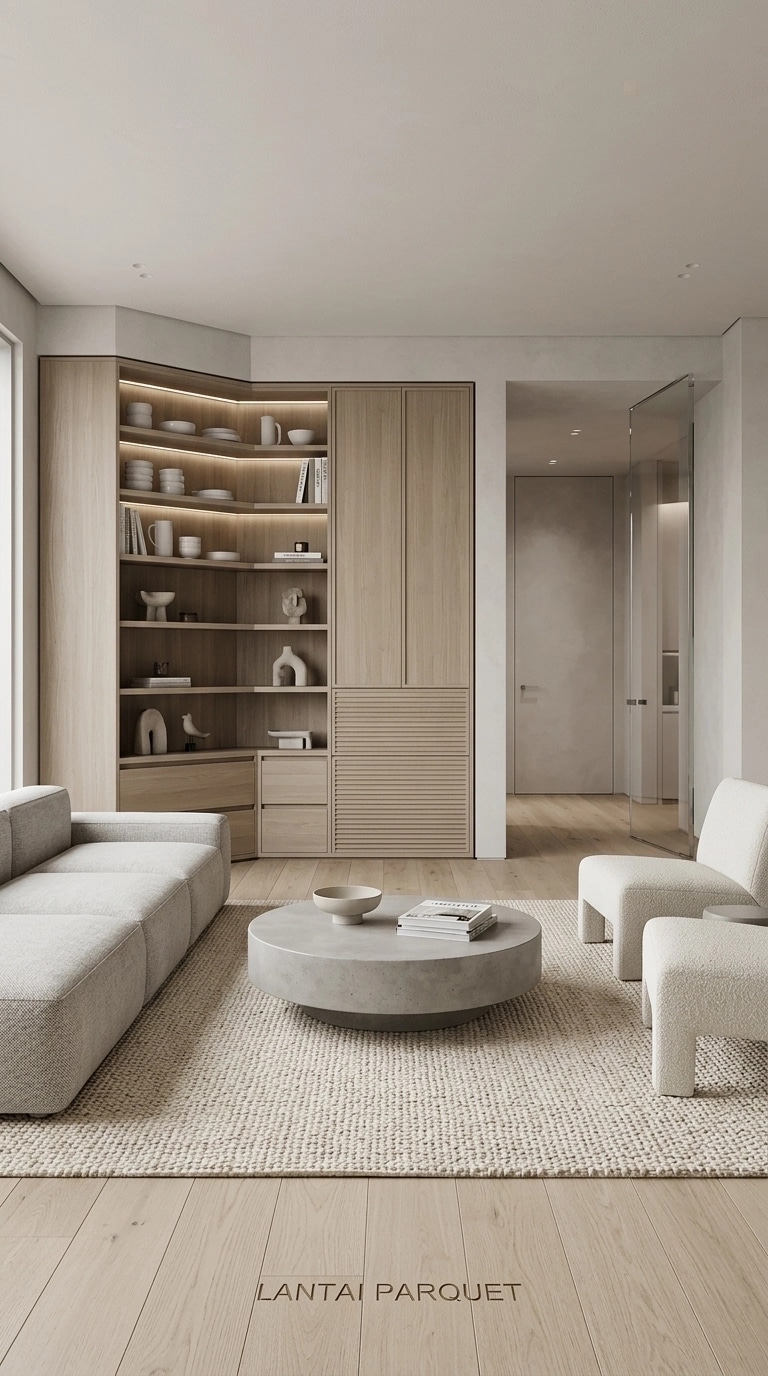 Minimalism Living Room design — interior photo by GenRoom AI