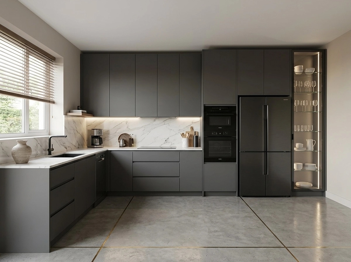 Kitchen interior in Contemporary style — photo by GenRoom AI