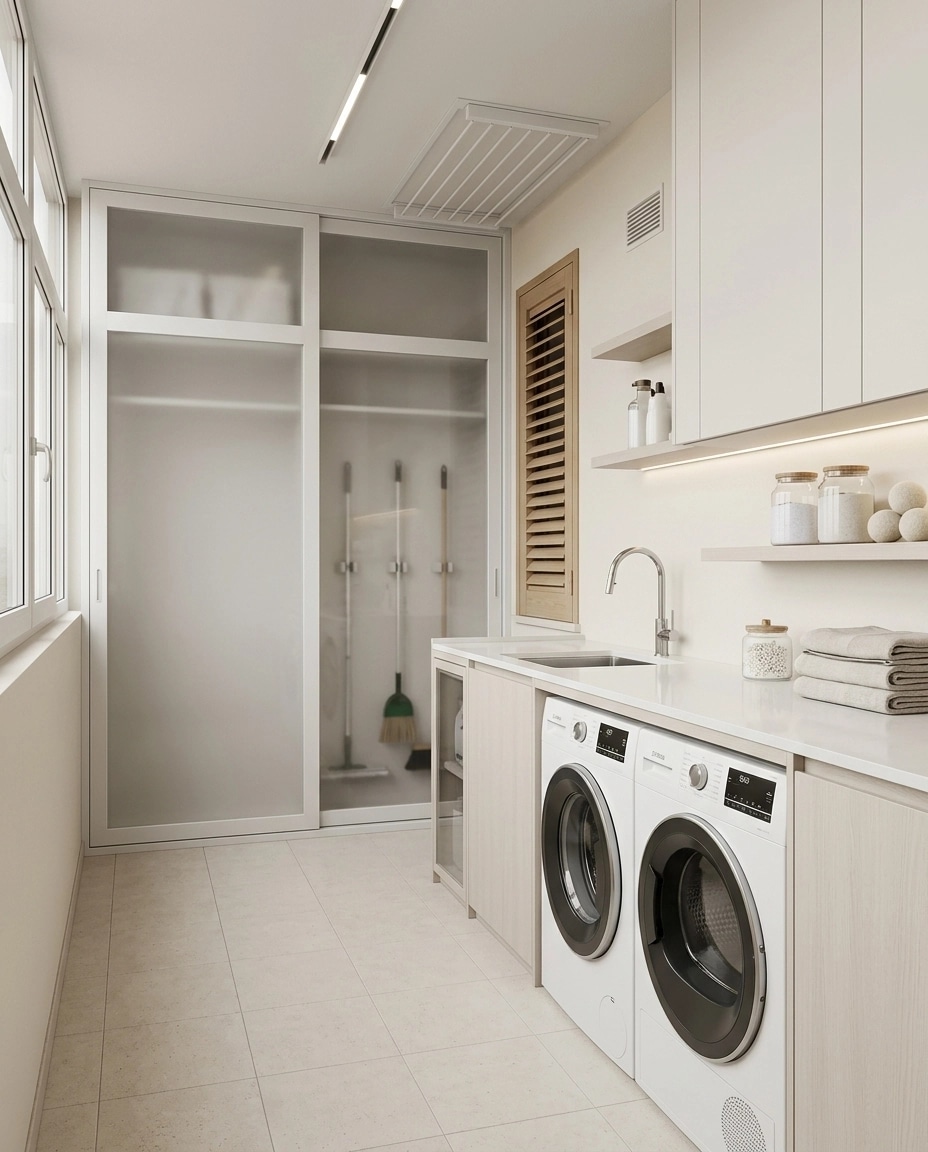 Interior design in Minimalism style — laundry by GenRoom AI
