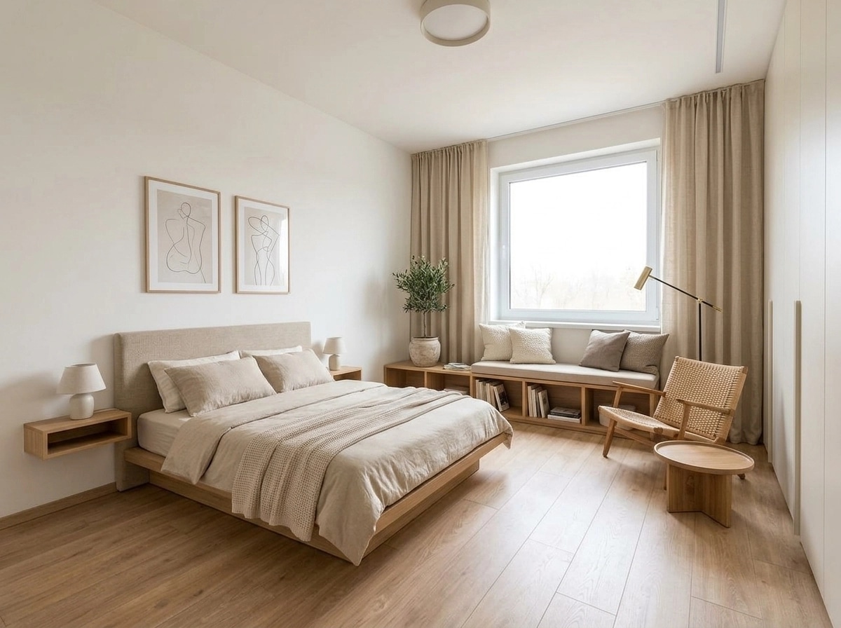 Minimalism Bedroom design — interior photo by GenRoom AI