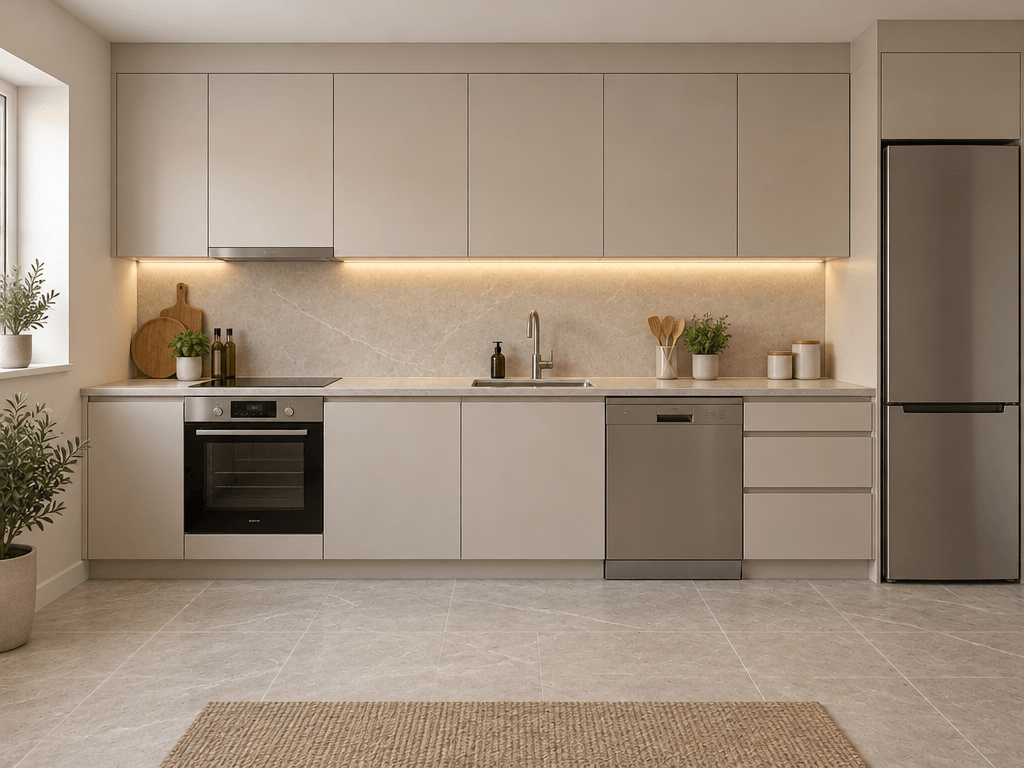 Minimalism Kitchen design — interior photo by GenRoom AI