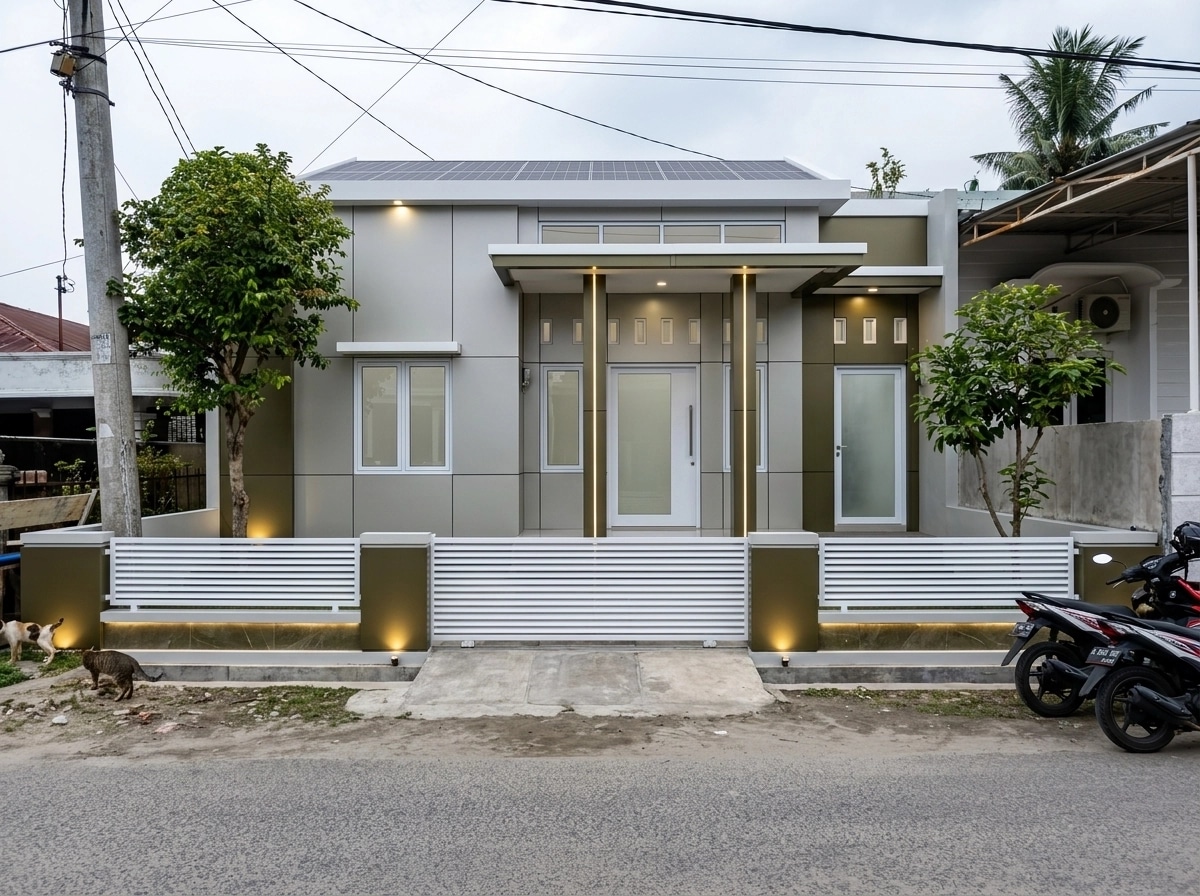 Hi-Tech Facade Facade design — facade photo by GenRoom AI