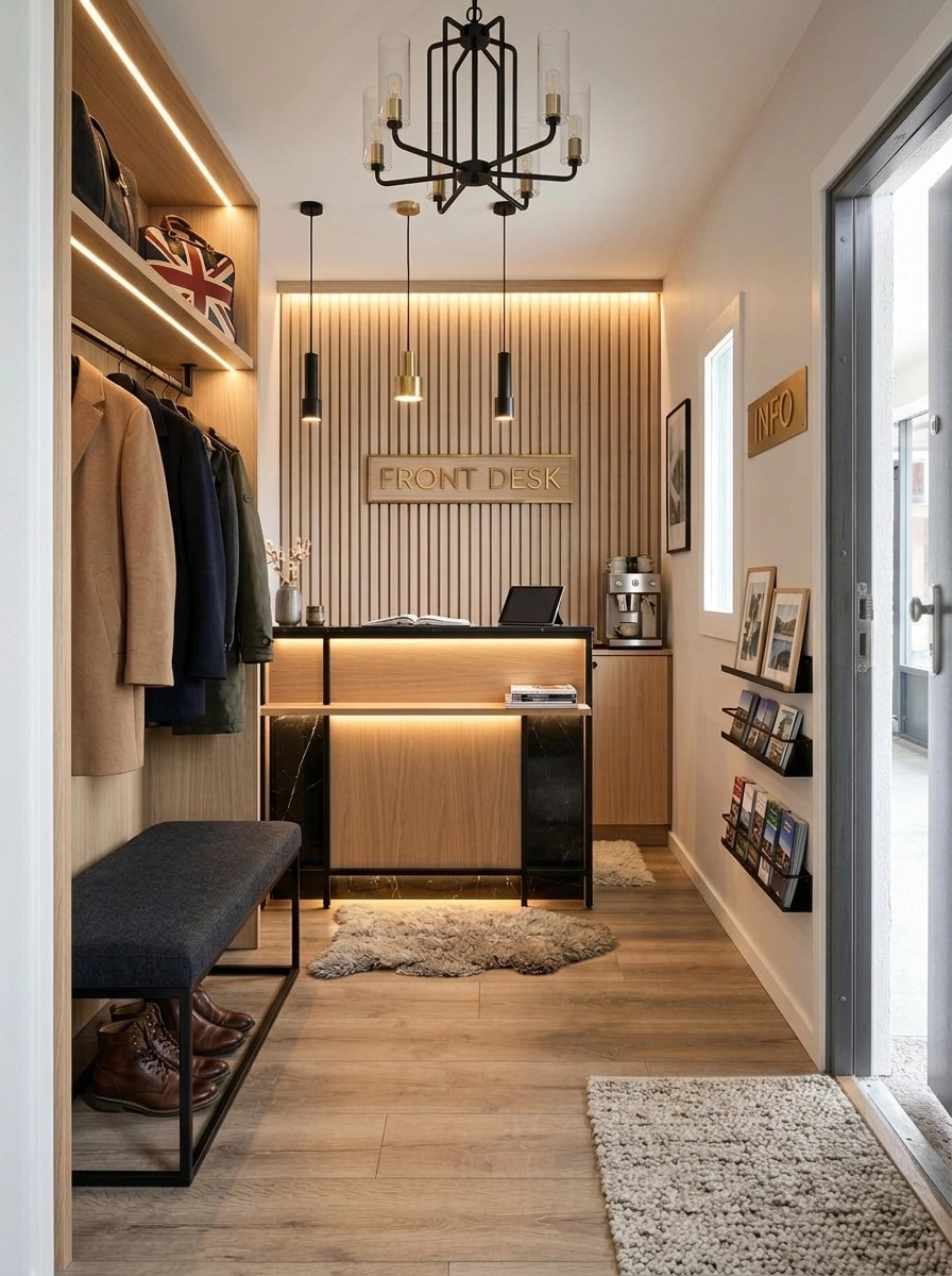 Interior design in Scandinavian style — lobby by GenRoom AI