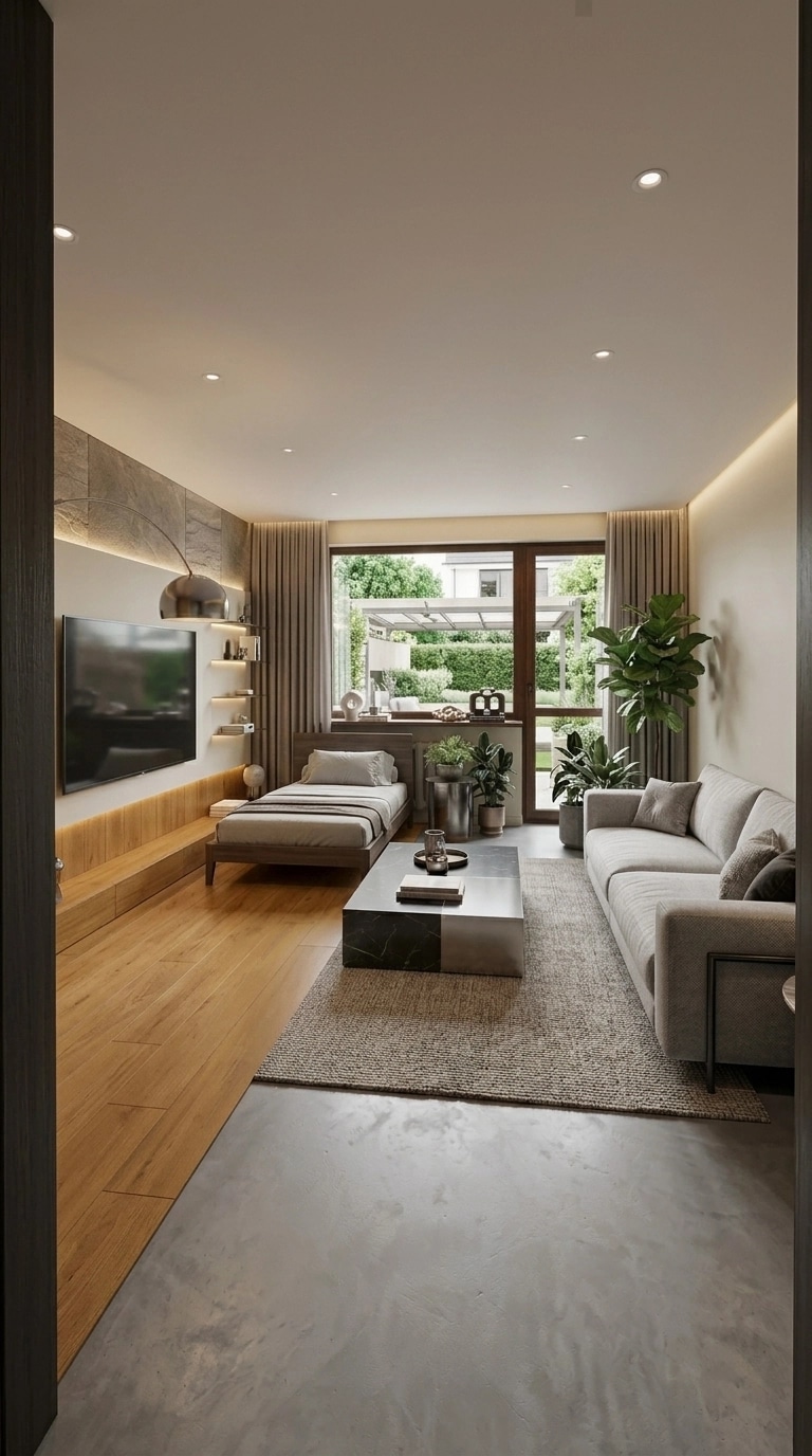 Interior design in Contemporary style — Living Room by GenRoom AI