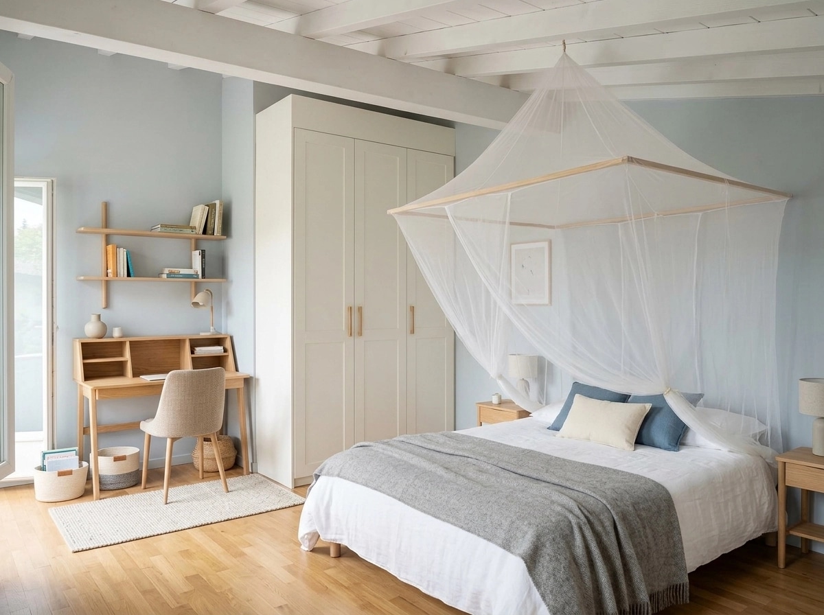 Scandinavian Bedroom design — interior photo by GenRoom AI