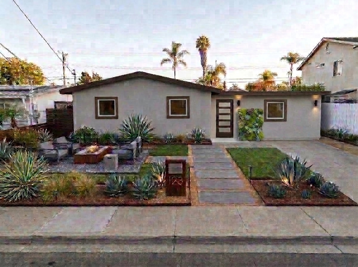 Landscape design in Contemporary Yard style — Yard by GenRoom AI