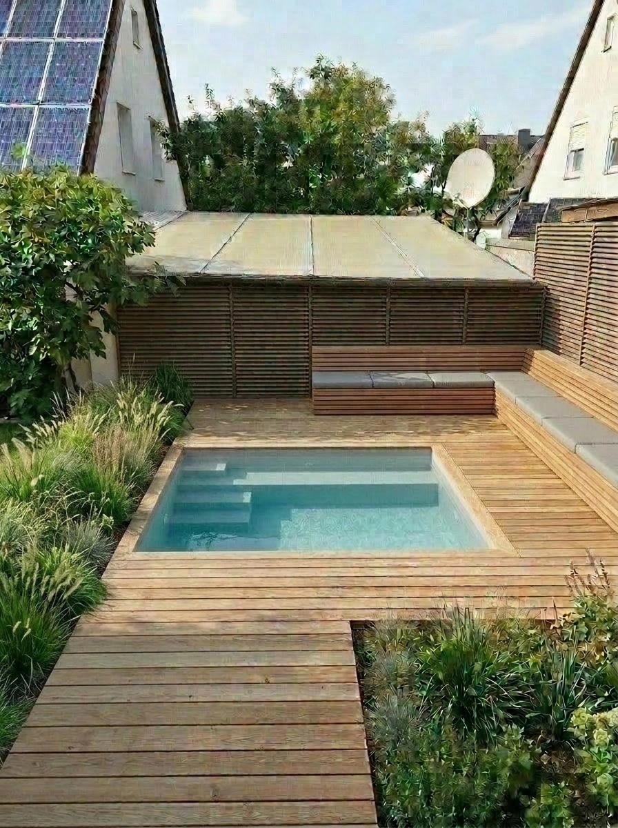 Landscape design in Scandinavian Garden style — Yard by GenRoom AI