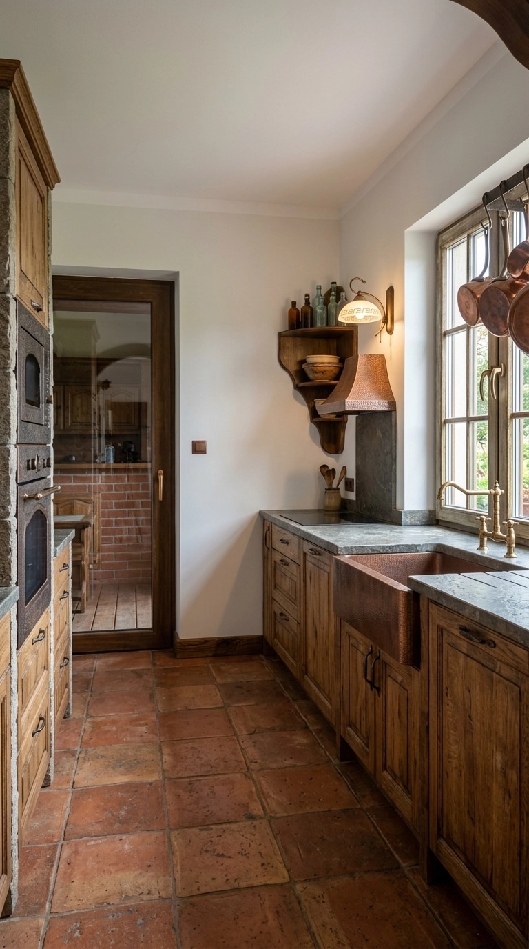 Kitchen interior in Rustic style — photo by GenRoom AI