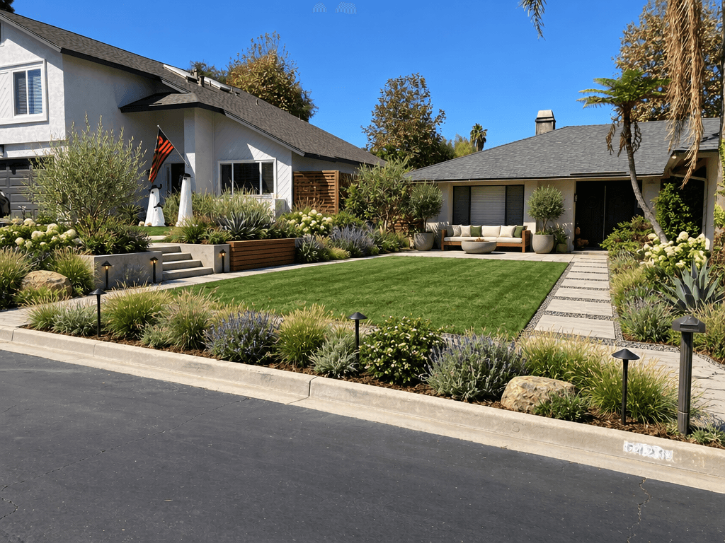 Landscape design in Contemporary Yard style — Yard by GenRoom AI