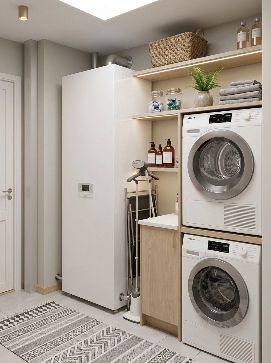 Interior design in Scandinavian style — laundry by GenRoom AI