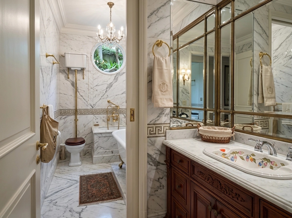 Interior design in Classic style — Bathroom by GenRoom AI