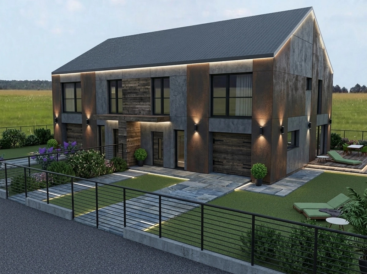 Facade design in Loft Facade style — Facade by GenRoom AI
