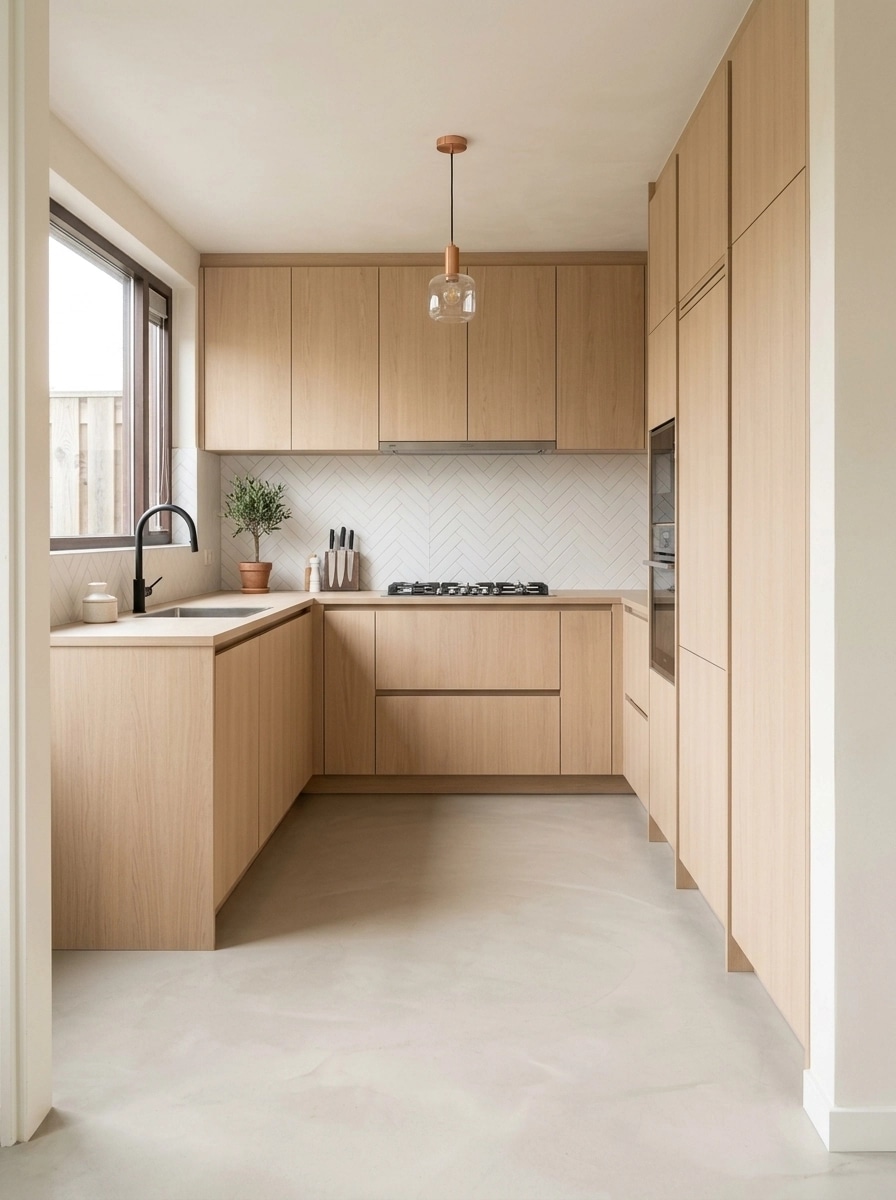 Kitchen interior in Scandinavian style — photo by GenRoom AI
