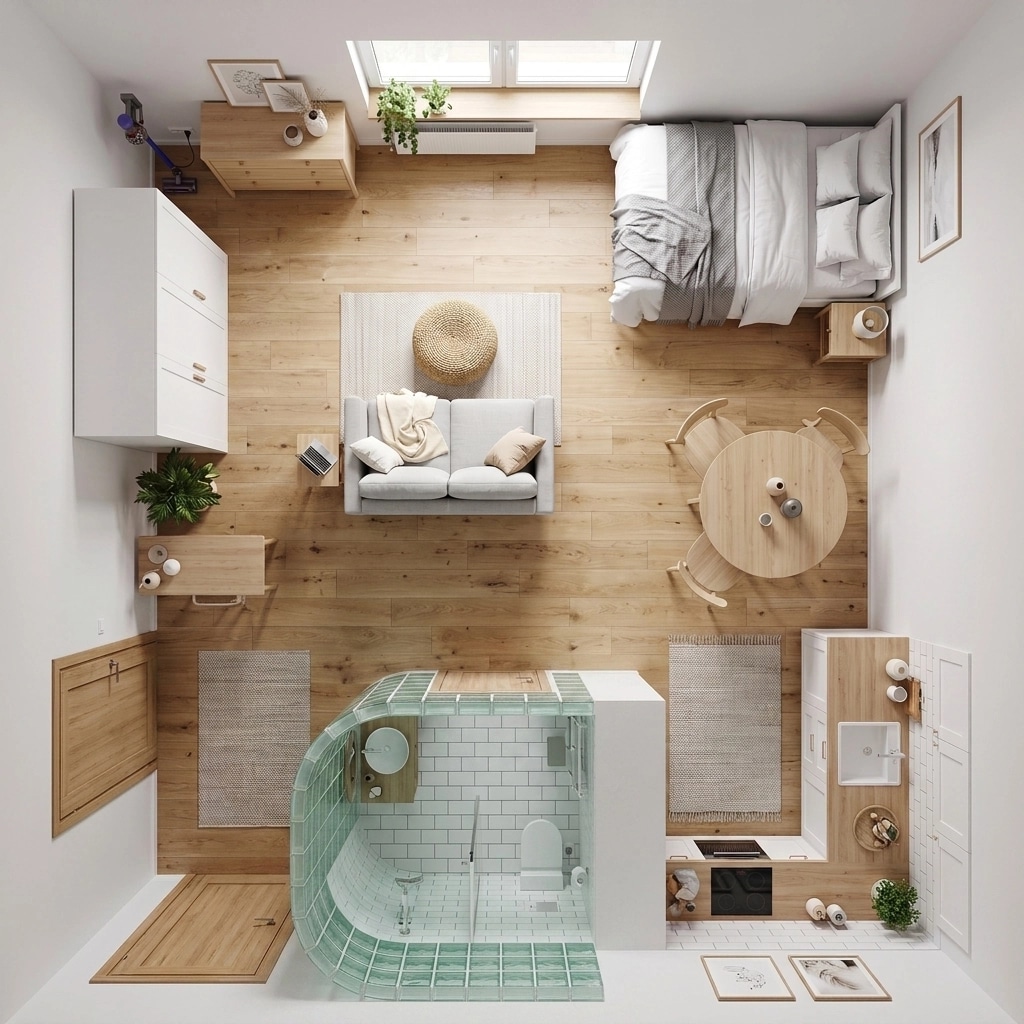 Scandinavian Living Room design — interior photo by GenRoom AI
