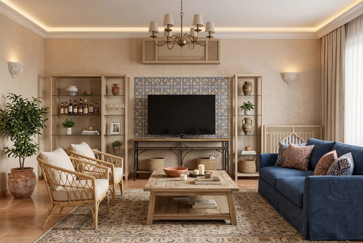 Interior design in Mediterranean style — Living Room by GenRoom AI