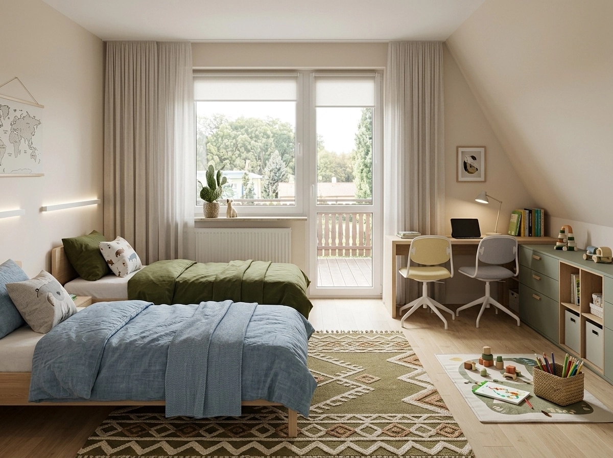 Contemporary Quarto Infantil design — interior photo by GenRoom AI