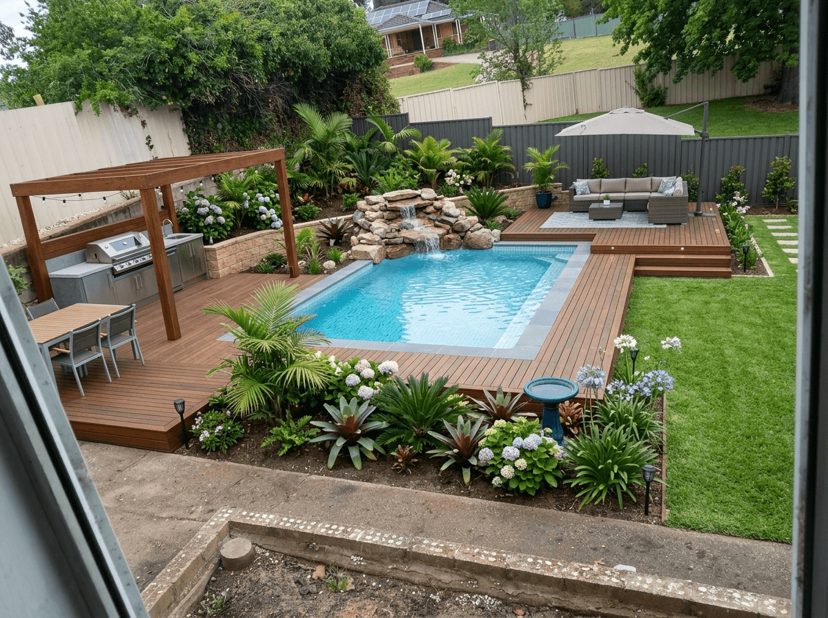 Yard design in no_style style — photo by GenRoom AI