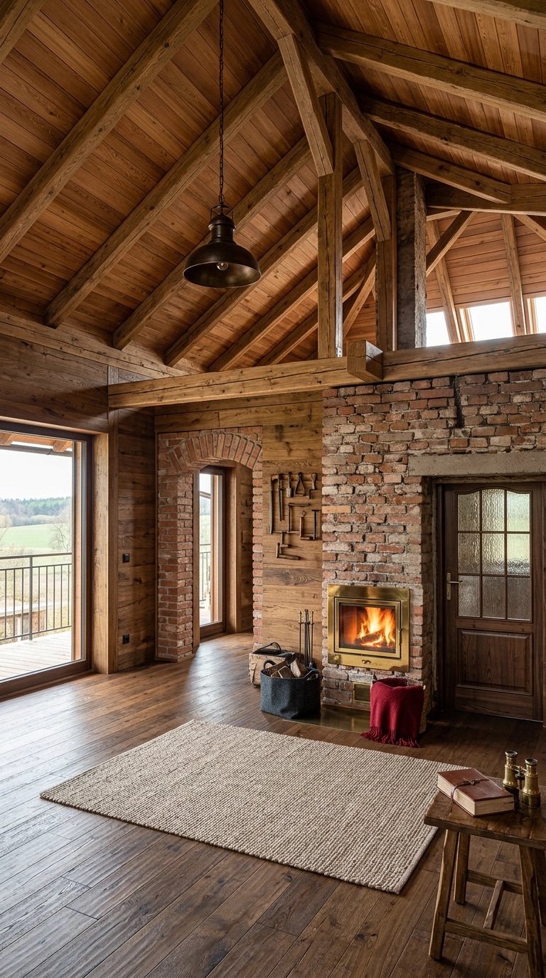 Interior design in Rustic style — attic by GenRoom AI